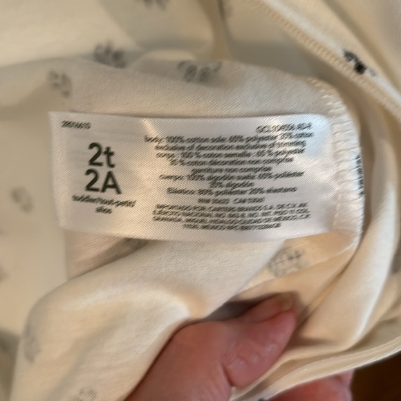 ⭐️NWT - Carter's Cream and Black Paw Print One Piece - Picture 10 of 10